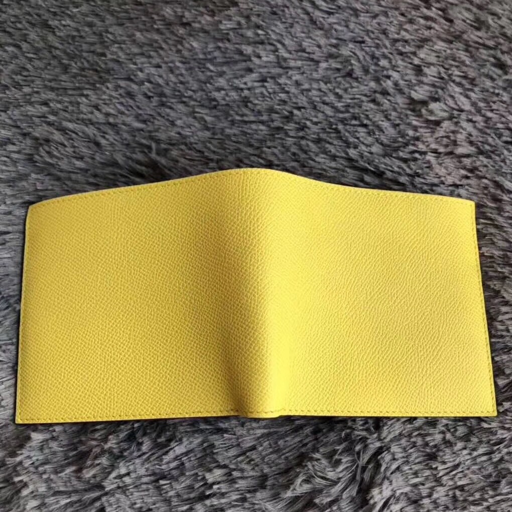 Hermes Yellow MC2 Copernic Compact Wallet